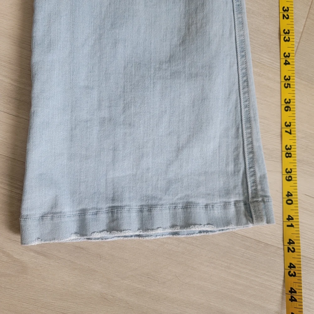 SPANX Blue Flare Wide Leg Jeans Classic Denim - Picture 13 of 13